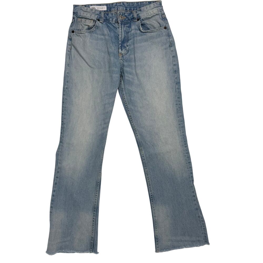 Zara Bootcut Low Rise Denim Jeans Women’s 4 Light Wash